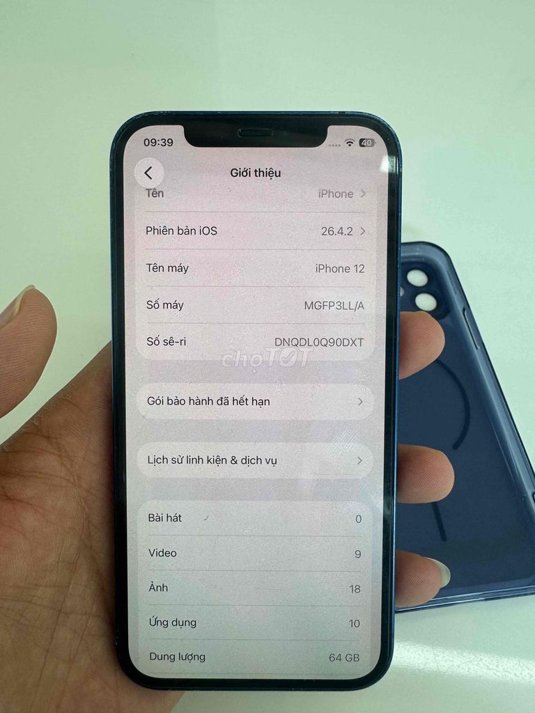 Apple iPhone 12 64GB Xanh 100% pin. Mua bán Điện thoại tại Thành phố Tam Kỳ Quảng Nam được đăng bởi Bể Nợ hình 1