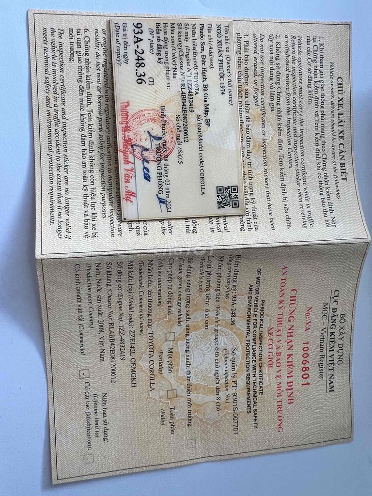 Toyota Corolla Altis 2008 1.8G MT - Xe nhà đi kĩ. Mua bán Ô tô tại Huyện Bình Chánh Tp Hồ Chí Minh được đăng bởi Đào Gia Bảo hình 20