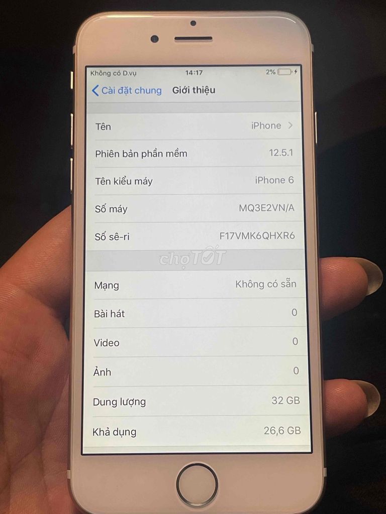 Apple iPhone 6 32GB bạc. Mua bán Điện thoại tại Thành phố Thủ Dầu Một Bình Dương được đăng bởi Hoàng Lee hình 1