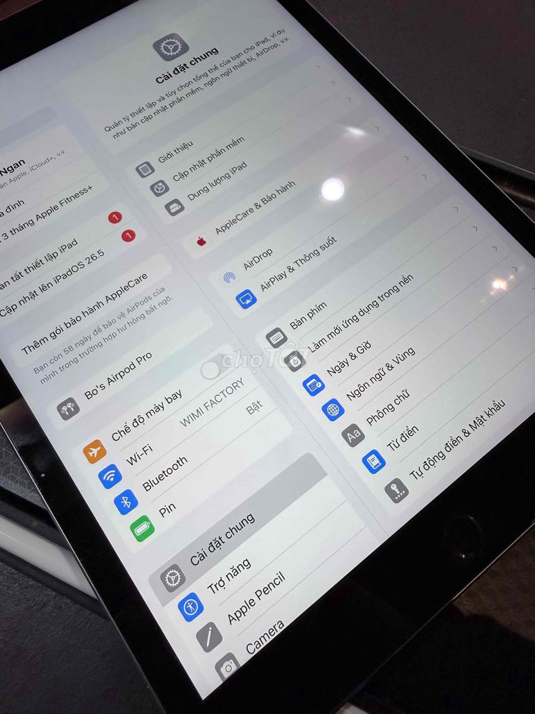 Apple iPad Gen 9 Wifi 64GB Xám. Mua bán Máy tính bảng tại Quận Bình Thuỷ Cần Thơ được đăng bởi Tuyet Ngan hình 1