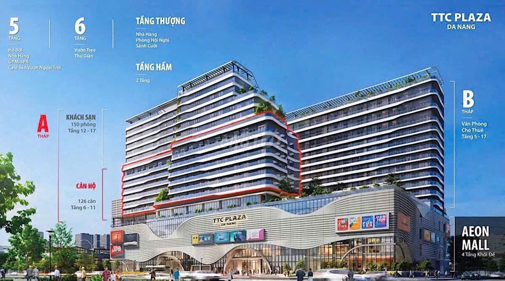 Апартаменты TTC Plaza — уютный дом в центре ТЦ Aeon Mall
