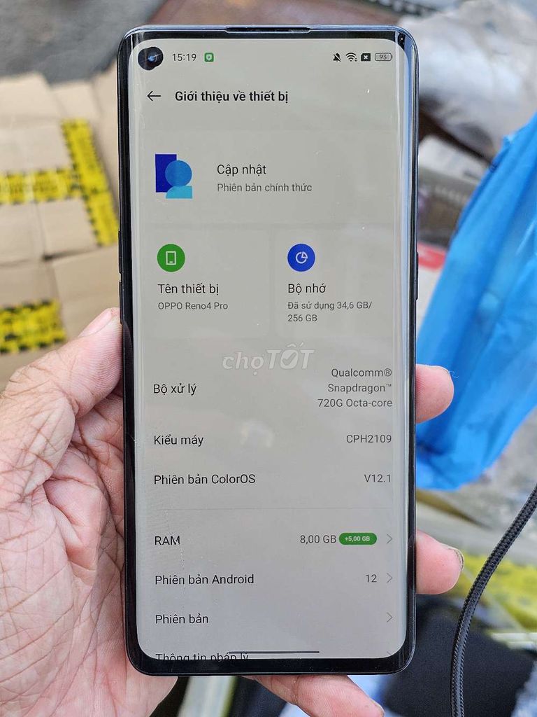 OPPO Reno4 Pro 256GB đẹp 98 % giá rẻ . Mua bán Điện thoại tại Quận 8 Tp Hồ Chí Minh được đăng bởi Thiên Hòa mobile  hình 1