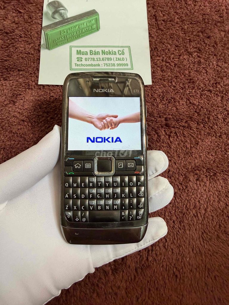 Nokia E71 Xám nguyên zin Made in Korea. Mua bán Điện thoại tại Quận 10 Tp Hồ Chí Minh được đăng bởi Mua Bán Nokia Cổ hình 1