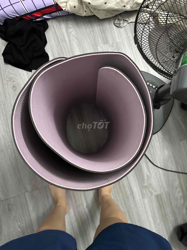 Thảm yoga TOPBODY TPE tím 8mm. Mua bán Đồ thể thao, Dã ngoại tại Quận Bình Thạnh Tp Hồ Chí Minh được đăng bởi Ánh hình 1