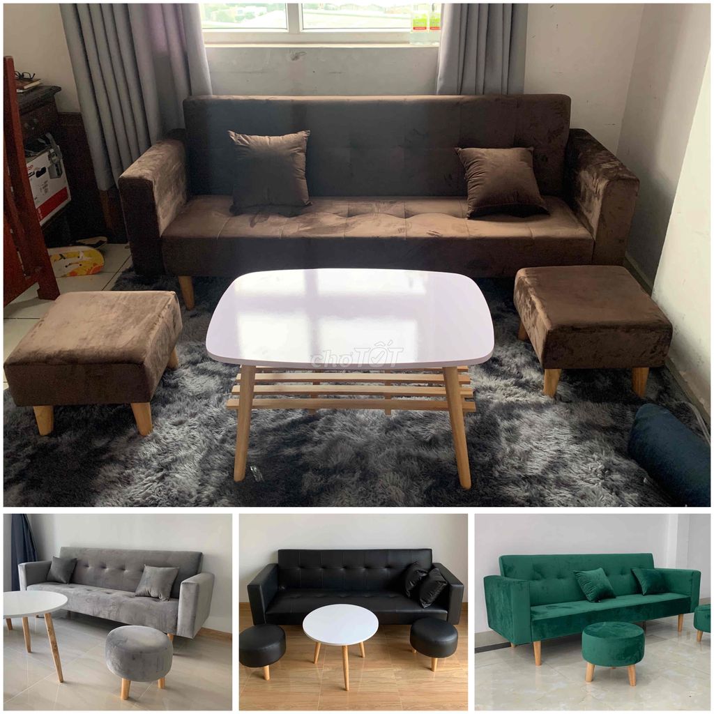 COMBO SOFA PHÒNG KHÁCH BÀN TRÒN 3.700.000