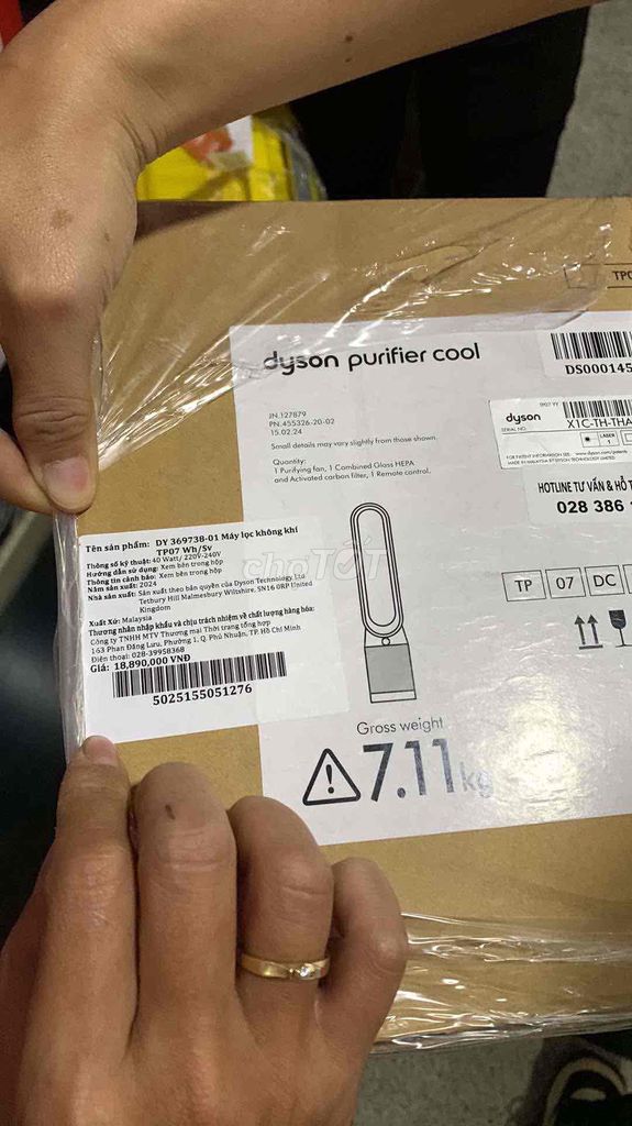 Dư 1 máy lọc không khí Dyson purifiter cood TP07