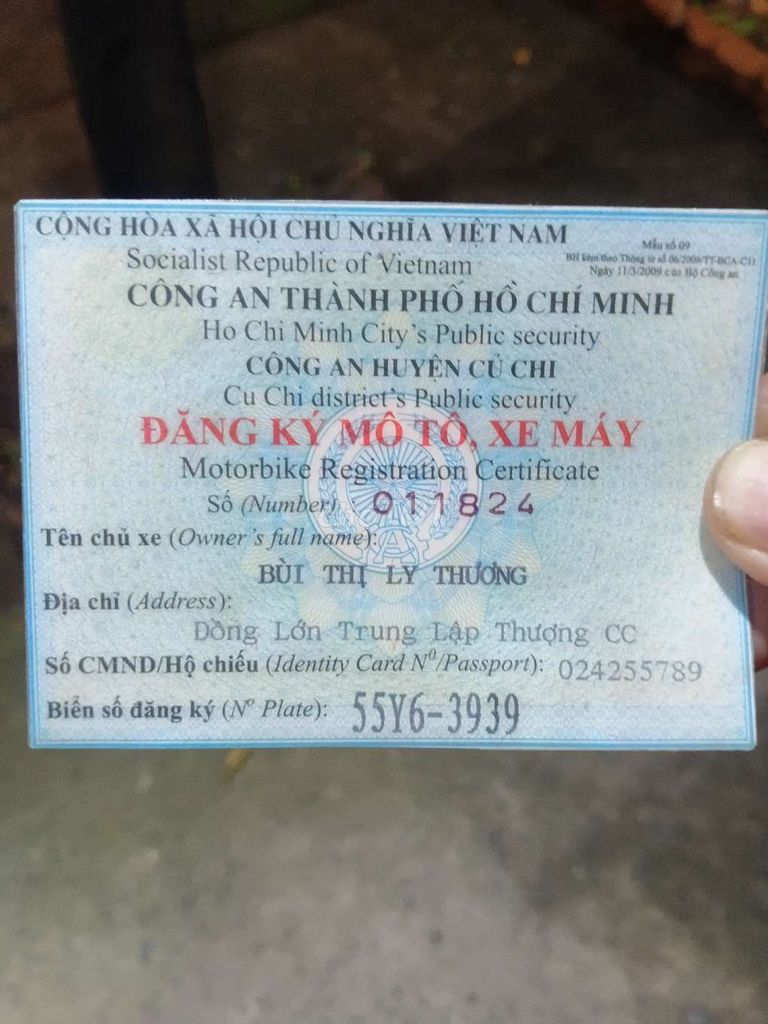 Elizabet Phun Xăng .BSTP : 9 Chủ - Víp 55Y6 - 3939. Mua bán Xe máy tại Huyện Hóc Môn Tp Hồ Chí Minh được đăng bởi Tuân Nguyên hình 2