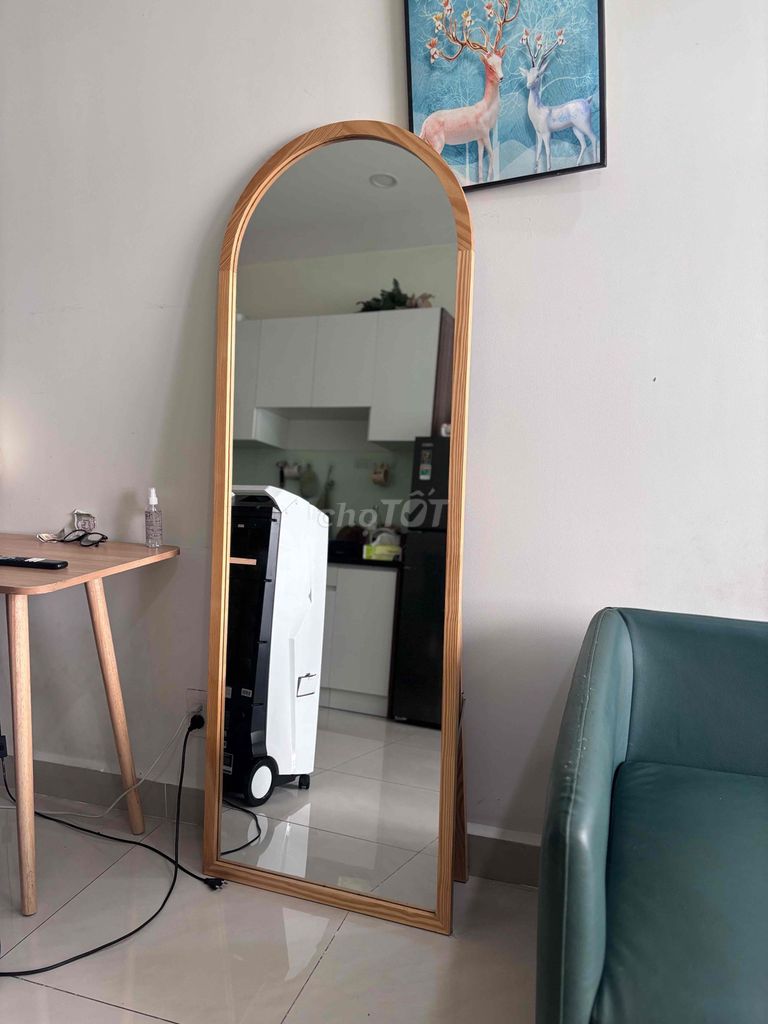 Gương đứng Gỗ tự nhiên Kính Vòm Hàn Quốc. Mua bán Nội thất, đồ gia dụng khác tại Quận 8 Tp Hồ Chí Minh được đăng bởi Nguyễn Trần Nhật Minh hình 1
