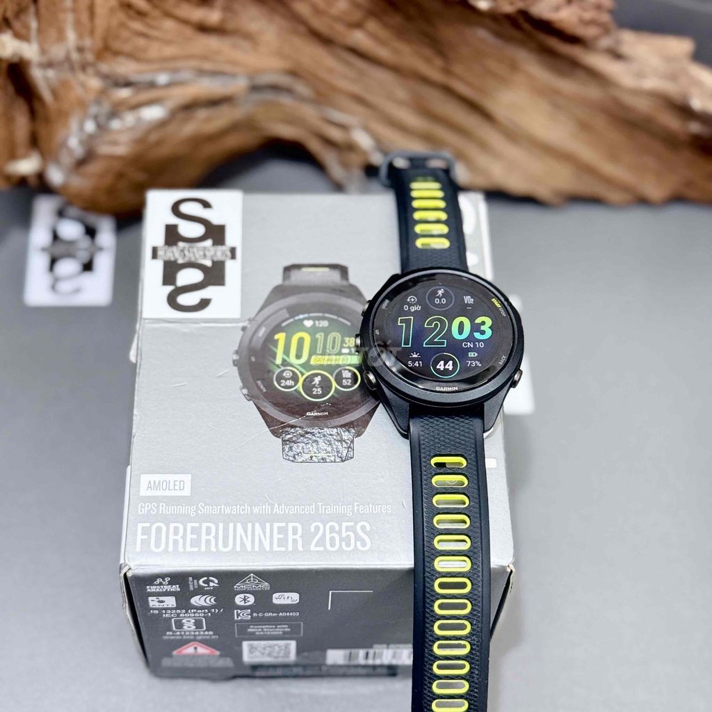 GARMIN FORERUNNER 265s MUSIC ĐEN BH 08/2026 FULBOX