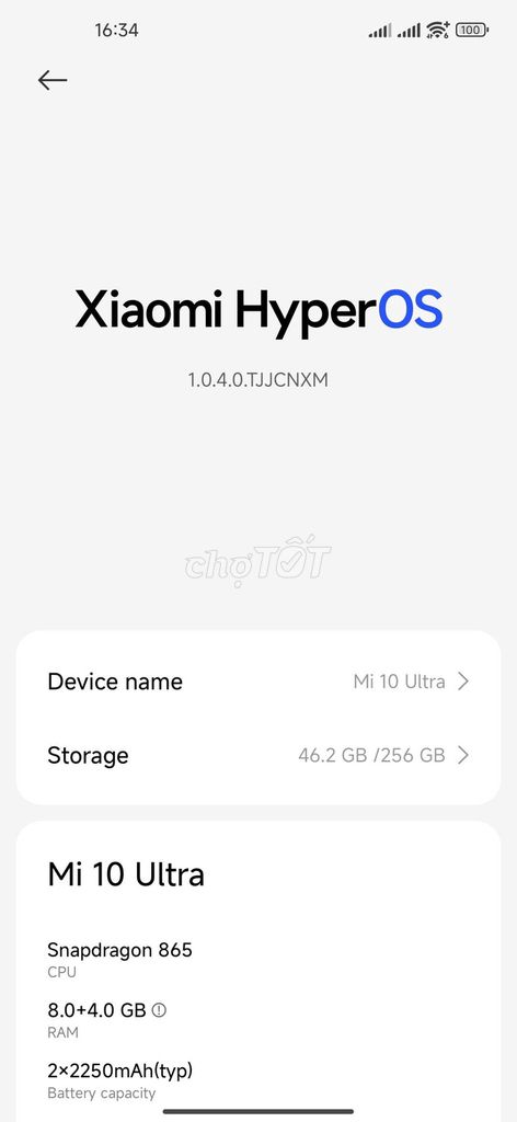 Xiaomi Mi 10 Ultra 256GB. Mua bán Điện thoại tại Thành Phố Đồng Hới Quảng Bình được đăng bởi Khanhcuong Phamkhanhcuong hình 1