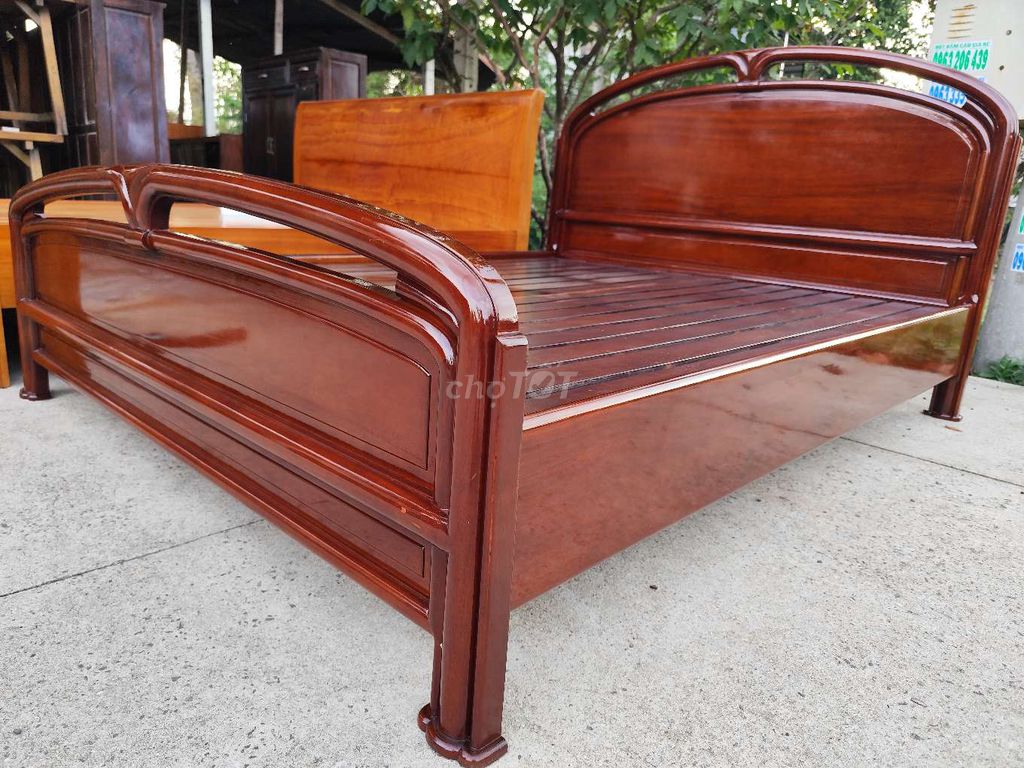 Giường tân cổ điển 1m6x2m Gỗ căm xe. Mua bán Giường, chăn ga gối nệm tại Quận Tân Bình Tp Hồ Chí Minh được đăng bởi An hình 1