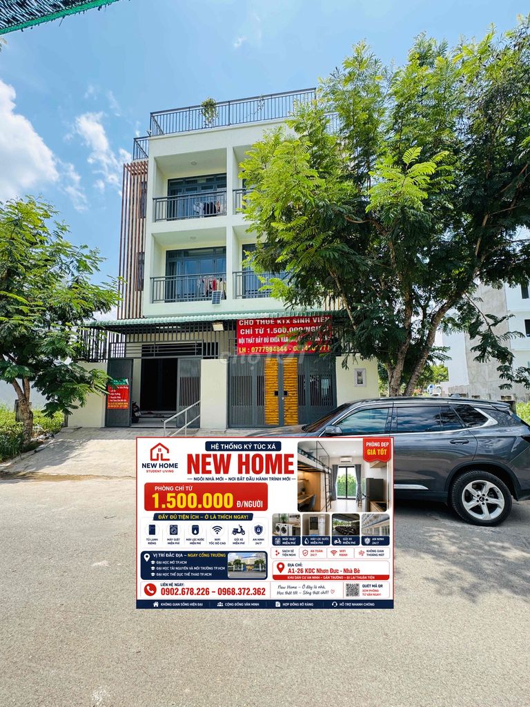 Ký túc xá khu đại học mở Nhơn Đức, Nhà Bè | Đầy đủ nội thất