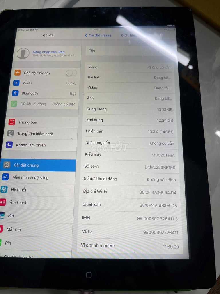 Apple iPad 3 16GB Bạc Hư pin. Mua bán Máy tính bảng tại Quận Bình Thạnh Tp Hồ Chí Minh được đăng bởi Mất cả đời để học cách im lặng hình 1