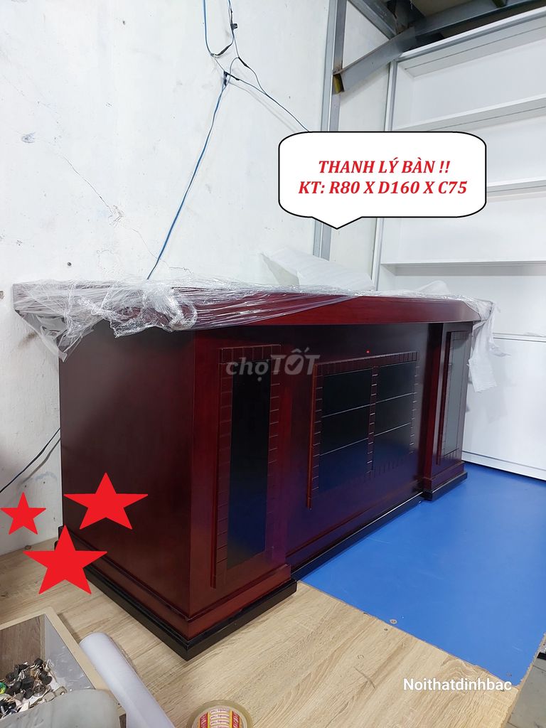 THANH LÝ BÀN LÀM VIỆC VĂN PHÒNG DÀI 1M6 SƠN PU