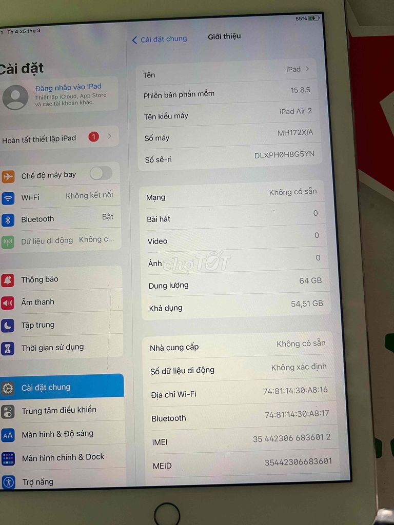 Apple iPad Air 2 64GB Vàng. Mua bán Máy tính bảng tại Quận 10 Tp Hồ Chí Minh được đăng bởi Tuấn Dĩnh hình 1