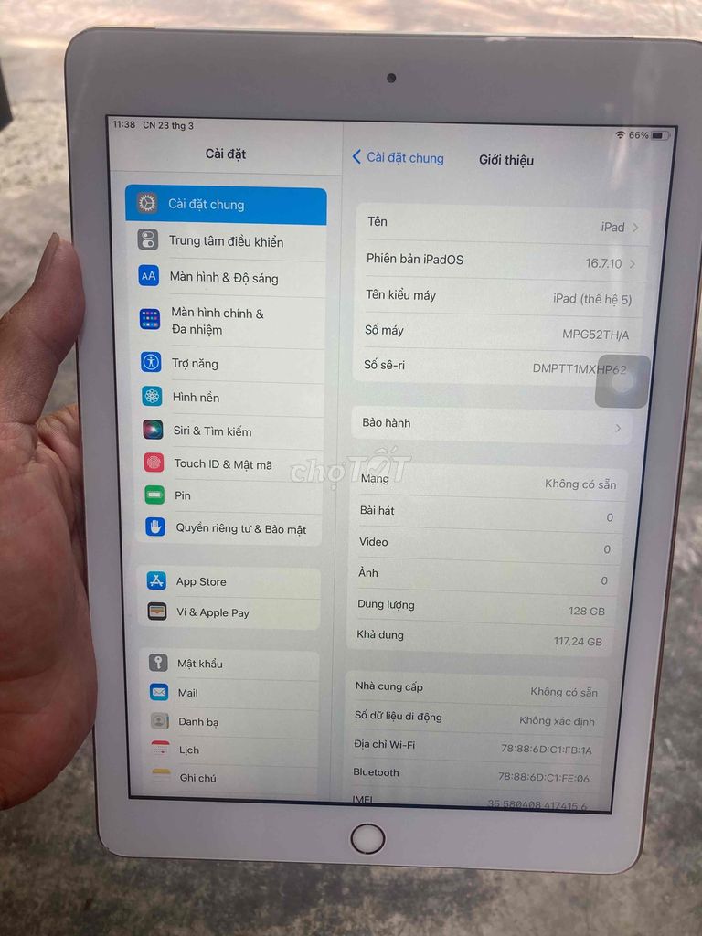 iPad gen 5 128g có sim 4g