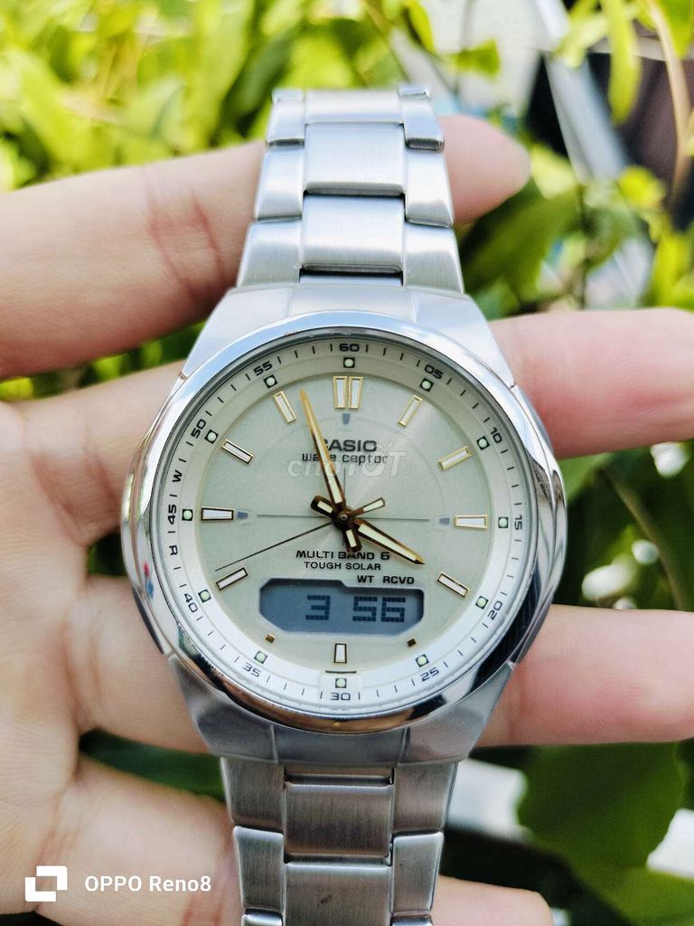 Casio Wave Ceptor Năng lượng mặt trời Bạc. Mua bán Đồng hồ tại Quận Bình Tân Tp Hồ Chí Minh được đăng bởi Hoàng Trương hình 1