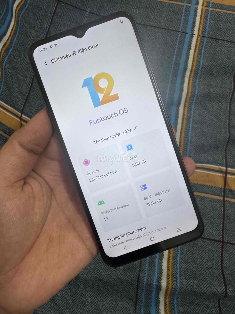 Vivo Y02s 32GB Đen. Mua bán Điện thoại tại Huyện Thanh Trì Hà Nội được đăng bởi Dương Cường hình 1