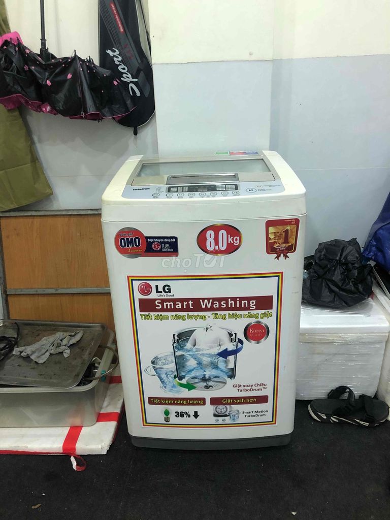 Máy giặt 8kg đang dùng rất tốt bao tét máy đẹp