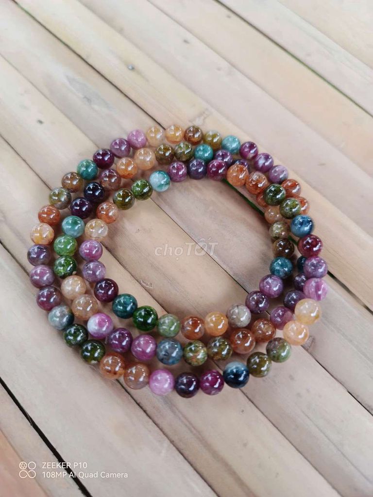 Tourmaline quấn tay 3 vòng