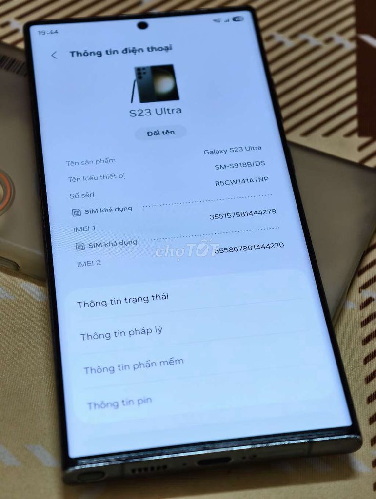 Samsung Galaxy S23 Ultra 256GB Xám. Mua bán Điện thoại tại Thành phố Đà Lạt Lâm Đồng được đăng bởi NDT hình 1