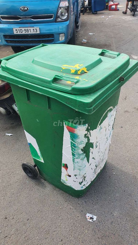 Thùng rác nhựa xanh lá 110x90cm. Mua bán Nội thất, đồ gia dụng khác tại Quận 1 Tp Hồ Chí Minh được đăng bởi Luxury Kar Chuyên Xe Đẹp  hình 1