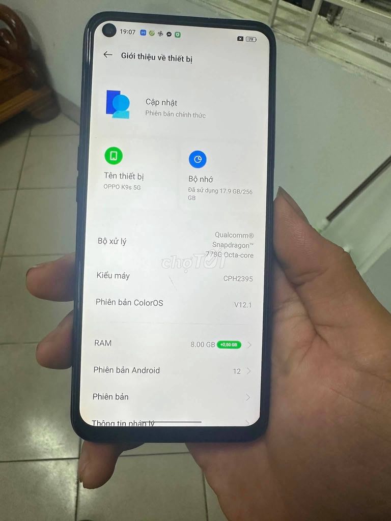 Oppo K9s 5G 8GB/256GB Xanh. Mua bán Điện thoại tại Quận 5 Tp Hồ Chí Minh được đăng bởi Hội Đồ Điện Tử hình 1