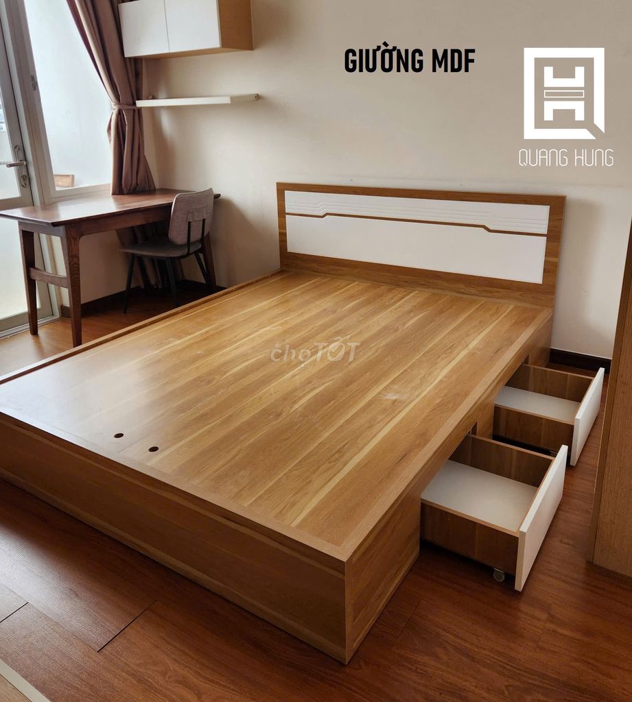 GIƯỜNG MDF-GIƯỜNG MDF=GIƯỜNG MDF=GIƯỜNG MDF$GIƯỜNG. Mua bán Giường, chăn ga gối nệm tại Quận Tân Bình Tp Hồ Chí Minh được đăng bởi NỘI THẤT NHÀ XINH hình 1