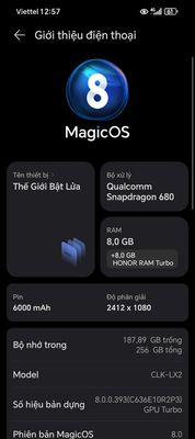 Honor X7B Xanh 8GB/256GB
