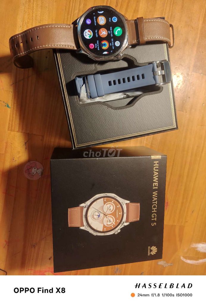 Huawei Watch GT5 Nâu Dây da. Mua bán Thiết bị đeo thông minh tại Thành phố Vũng Tàu Bà Rịa - Vũng Tàu được đăng bởi Ngocden hình 1