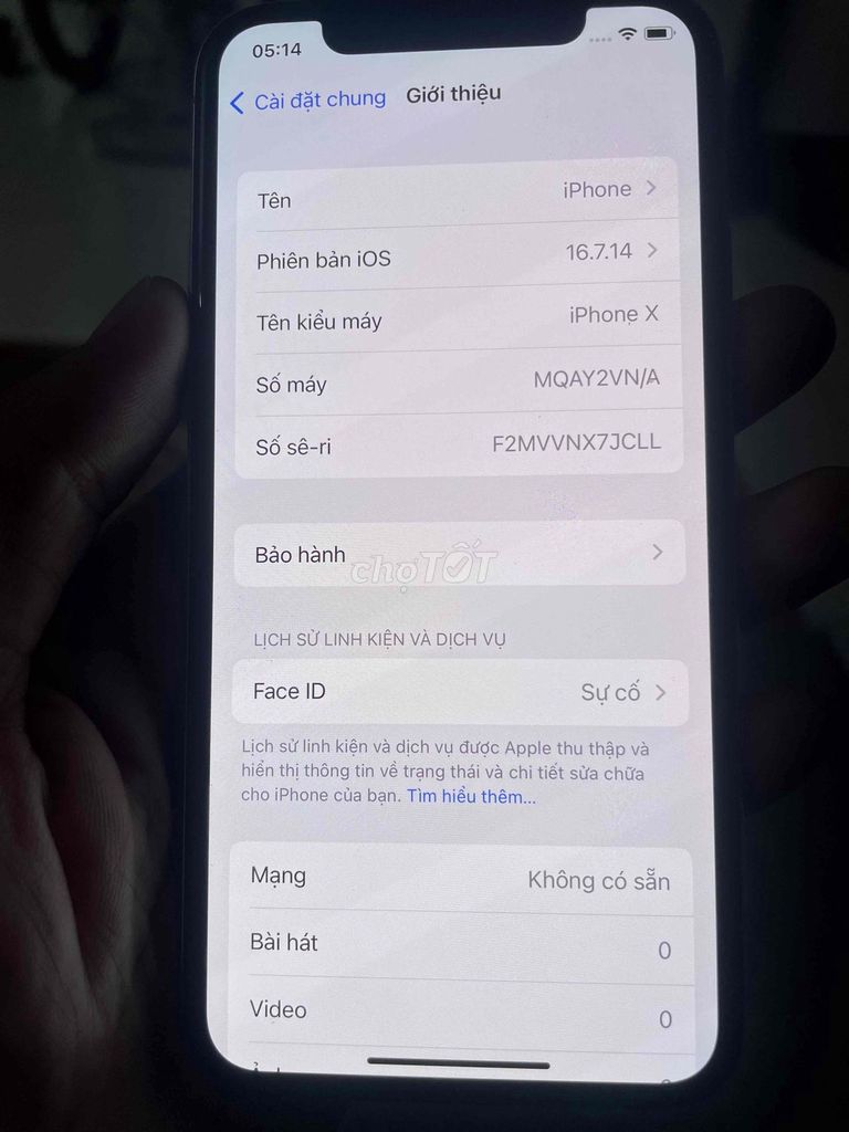 Apple iPhone X 64GB Bạc Like New. Mua bán Điện thoại tại Quận Long Biên Hà Nội được đăng bởi tranmanh hung hình 1
