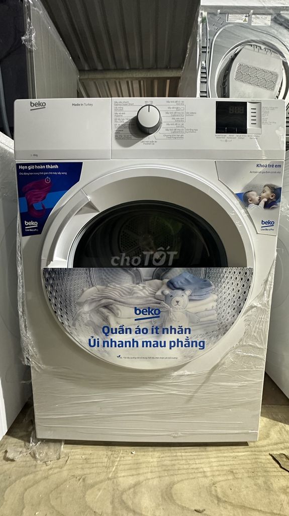 Máy sấy thông hơi Beko 8 Kg DA8112RX0W 99%