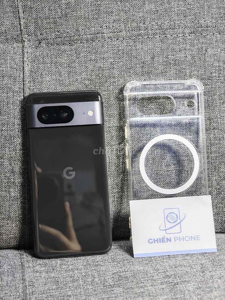 Google Pixel 8 Quốc Tế Đen 8/128Gb máy kèm ốp 98. Mua bán Điện thoại tại Thành phố Dĩ An Bình Dương được đăng bởi Khôi Ghiền Phone  hình 1