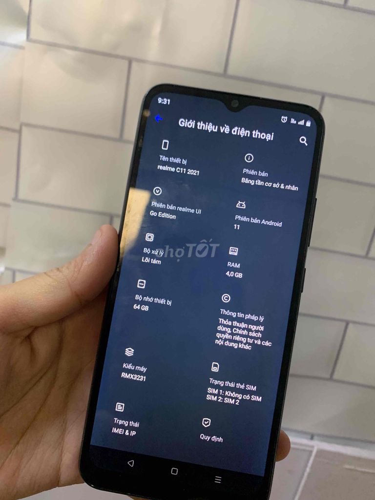 Realme C11 2021 64GB Đen. Mua bán Điện thoại tại Quận Tây Hồ Hà Nội được đăng bởi Trần Hương Nhi hình 1