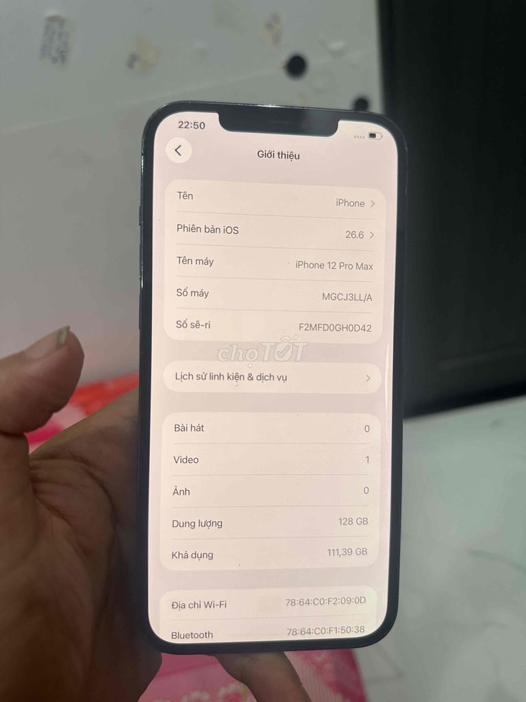 Apple iPhone 12 Pro Max 128GB Xanh. Mua bán Điện thoại tại Thành phố Thuận An Bình Dương được đăng bởi Trung Apple Ko bán góp hình 1