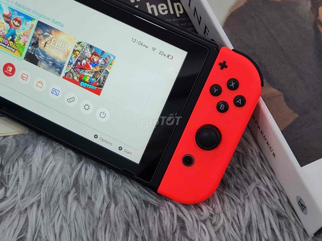 Nintendo Switch V1 32Gb Máy trần đầy đủ Phụ kiện m