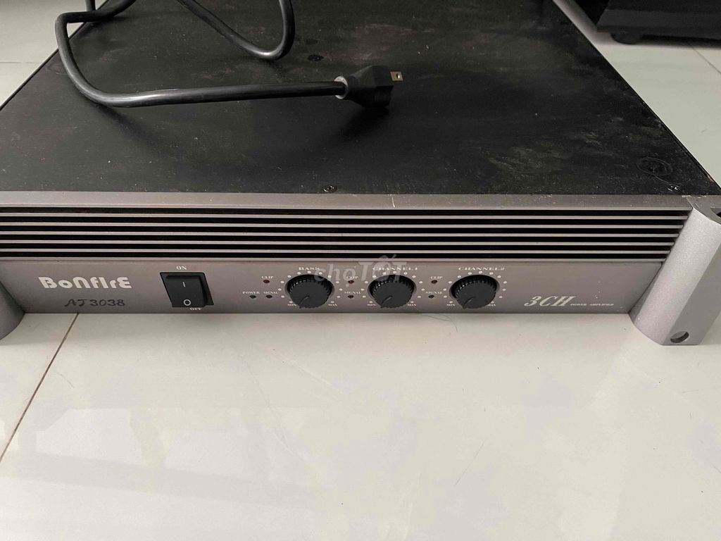 Cục đẩy BonFire AJ3038 3 kênh 800W. Mua bán Tivi, Âm thanh tại Quận Bình Thuỷ Cần Thơ được đăng bởi Đam mê  hình 1