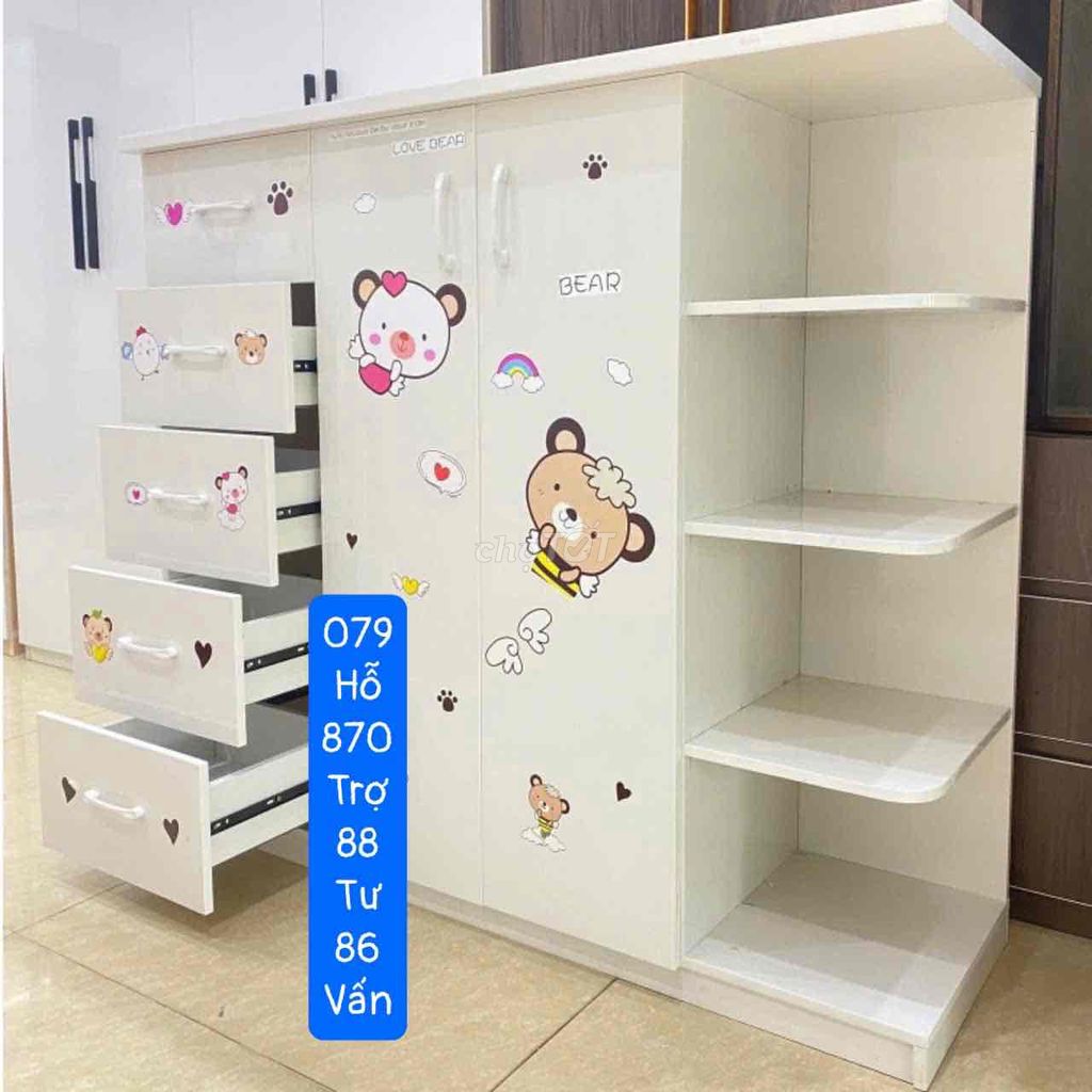 Tủ_Nhựa_tặng kèm sticker cho bé kt 125*145*40