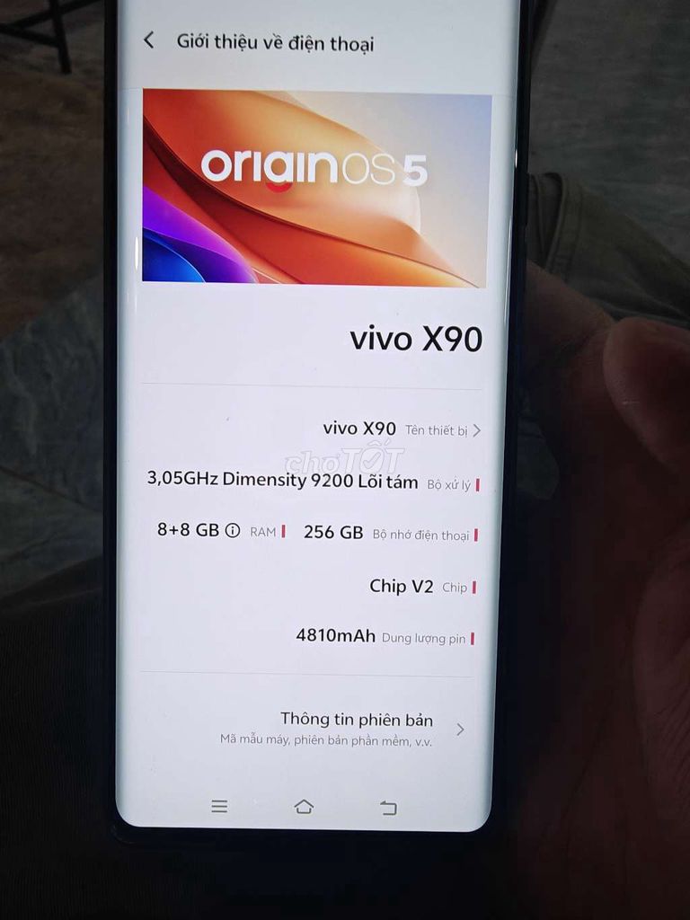 Vivo X90 256GB Đỏ Dimensity 9200. Mua bán Điện thoại tại Thành phố Buôn Ma Thuột Đắk Lắk được đăng bởi Khanh bùi hình 1