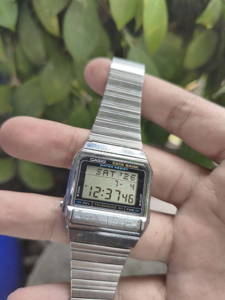 Đồng hồ Casio Data Bank Vintage Bạc. Mua bán Đồng hồ tại Huyện Gò Công Tây Tiền Giang được đăng bởi Tuấn Trung hình 1
