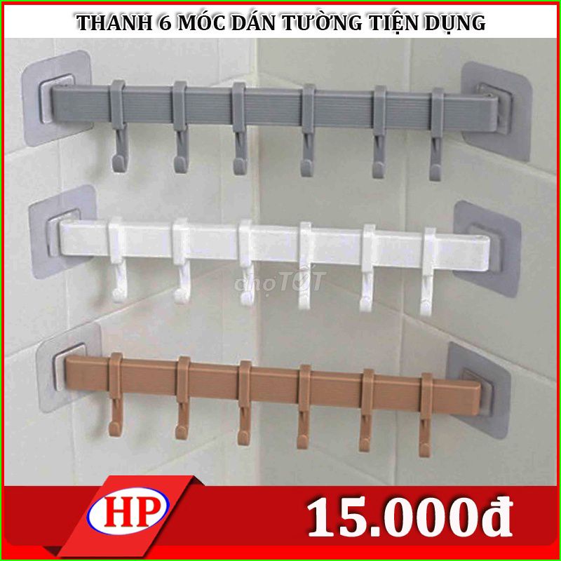 Móc dán tường nhựa 6 móc. Mua bán Nội thất, đồ gia dụng khác tại Quận Ninh Kiều Cần Thơ được đăng bởi GIA DỤNG VÀ ĐIỆN TỬ HIỆP PHÁT CẦN THƠ hình 1