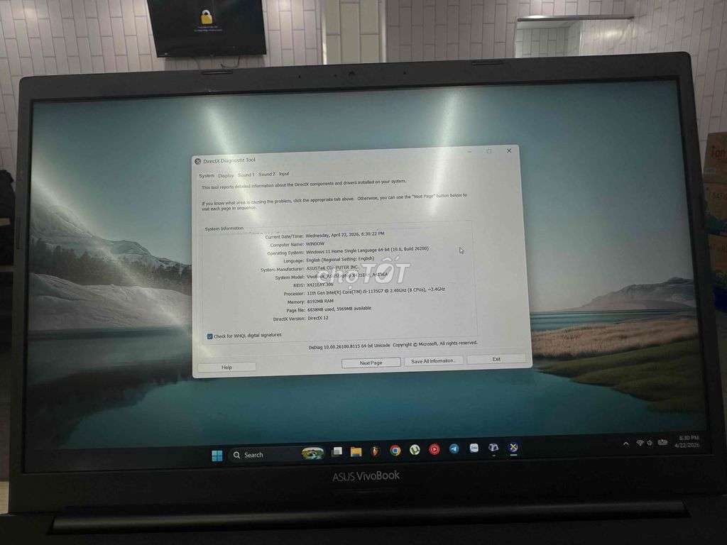 Asus Vivobook i5 512GB 99% mới. Mua bán Laptop tại Thành phố Thủ Đức Tp Hồ Chí Minh được đăng bởi Nguyễn Đạt hình 1