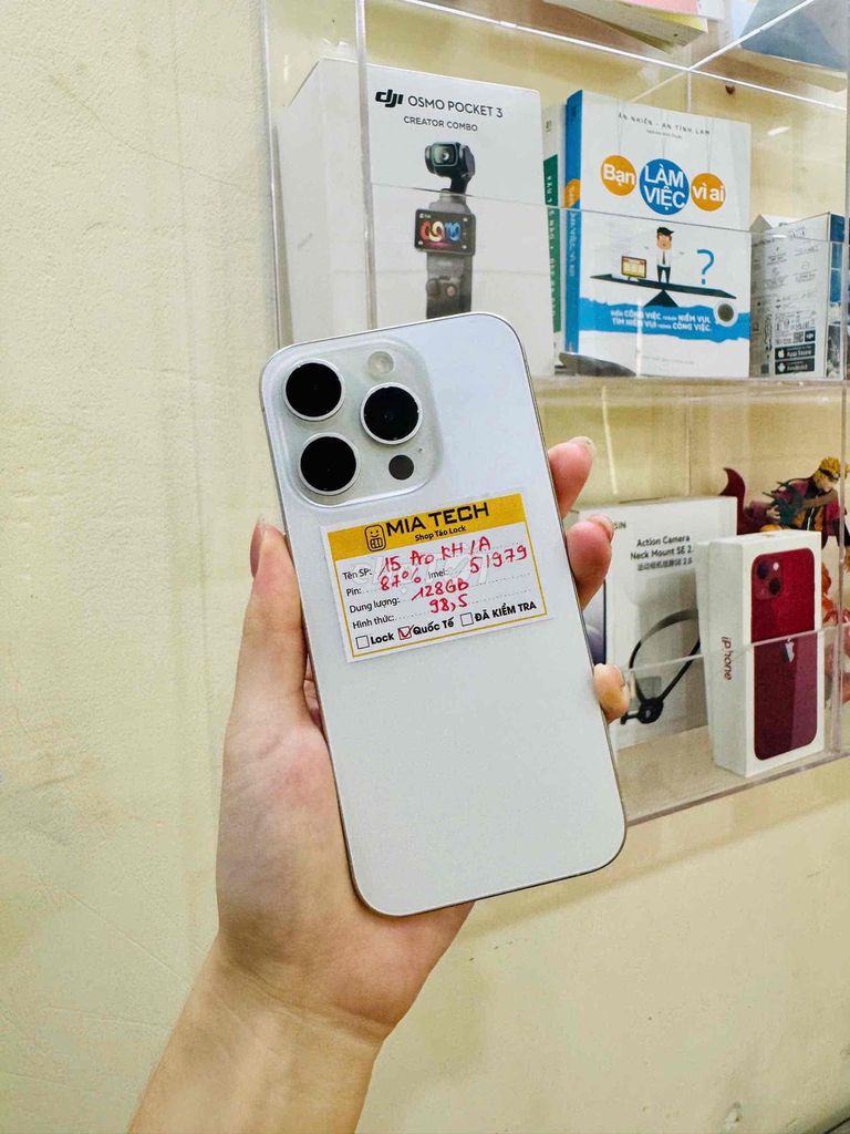 iPhone 15 Pro 128GB Trắng ✅ Thu cũ- Trả góp✅. Mua bán Điện thoại tại Quận Ba Đình Hà Nội được đăng bởi Huy Trần hình 1