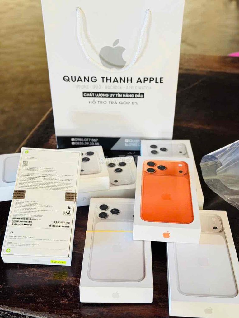 Apple iPhone 17 Pro Max Trắng new LL/A 256gb. Mua bán Điện thoại tại Quận Ninh Kiều Cần Thơ được đăng bởi Quang Thanh Apple Store hình 1