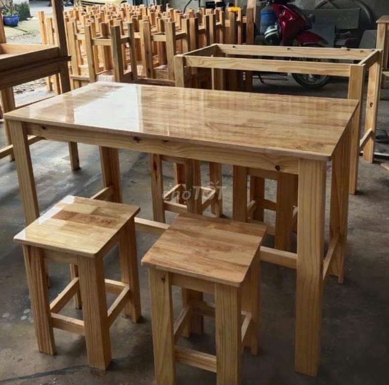 Bộ bàn ghế đôn gỗ. Mua bán Bàn ghế tại Quận Tân Phú Tp Hồ Chí Minh được đăng bởi Duy Thuy hình 1