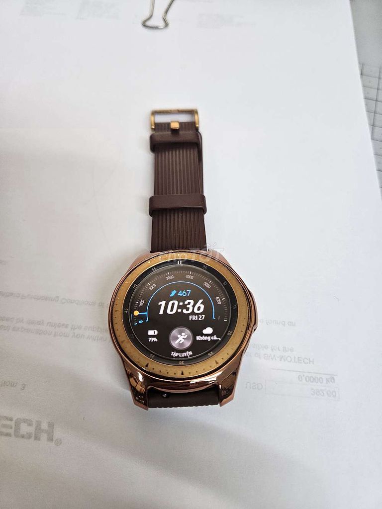 Samsung Galaxy Watch Rose Gold 42mm. Mua bán Thiết bị đeo thông minh tại Huyện Hóc Môn Tp Hồ Chí Minh được đăng bởi Kevin hình 1