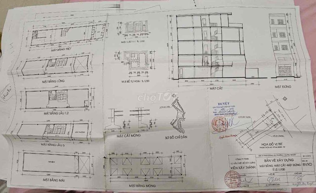 Nhà 1 trệt 4 lầu 4m10x19m90 = 80m2 số 139/16 Phan đăng Lưu