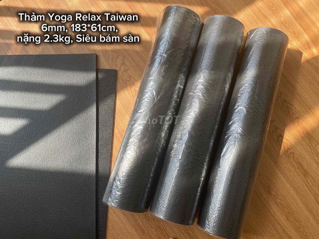 Thảm Yoga Relax Đài Loan 6mm siêu bám sàn. Mua bán Đồ thể thao, Dã ngoại tại Thành phố Thủ Đức Tp Hồ Chí Minh được đăng bởi Le Kim hình 1