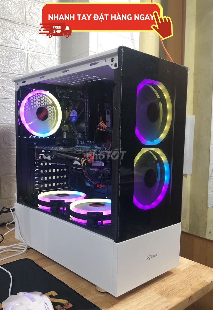 Sale case pc i7-8700 chiến all game, đồ hoạ ngon..