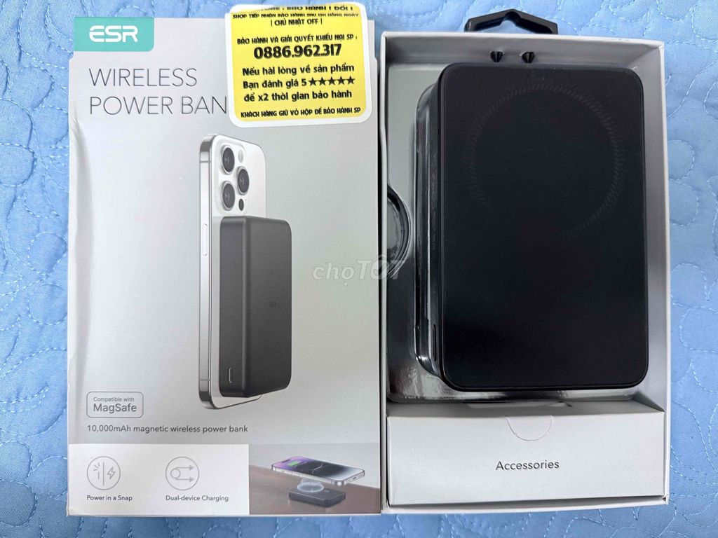 Sạc dự phòng ESR 10000mAh Đen. Mua bán Phụ kiện (Màn hình, Chuột...) tại Thành phố Vĩnh Yên Vĩnh Phúc được đăng bởi Mạnh Phạm hình 1